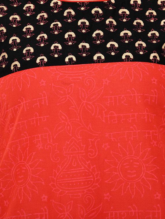 printed straight kurta - 16744992 - Zoom Image - 4