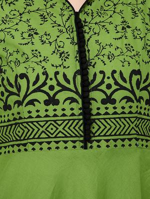 floral printed flared kurta - 16744997 - Standard Image - 4