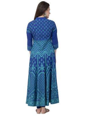 printed anarkali kurta - 16744999 - Standard Image - 3
