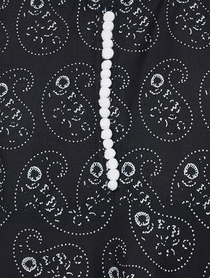 paisley printed flared kurta - 16745001 - Standard Image - 4