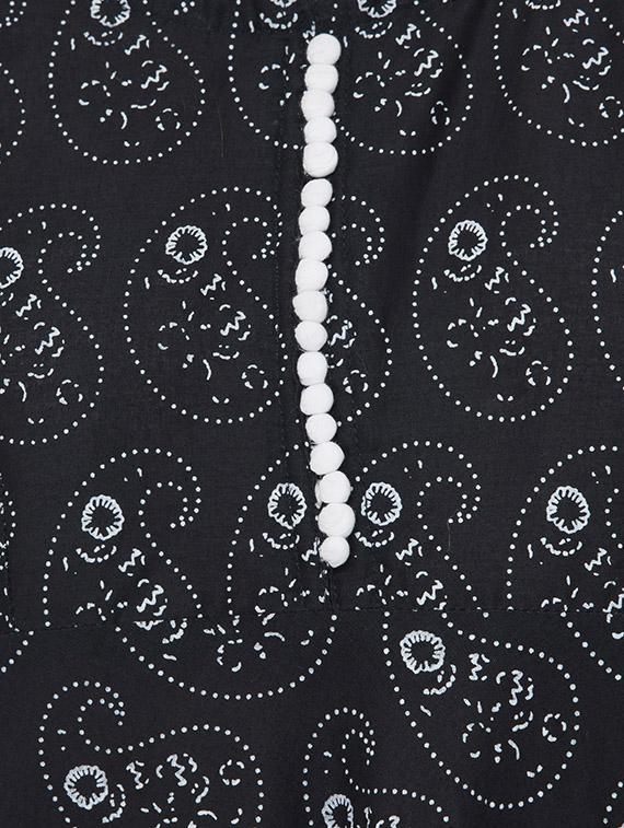 paisley printed flared kurta - 16745001 - Zoom Image - 4