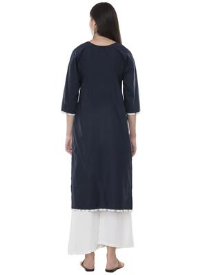 embroidered straight kurta - 16745002 - Standard Image - 3