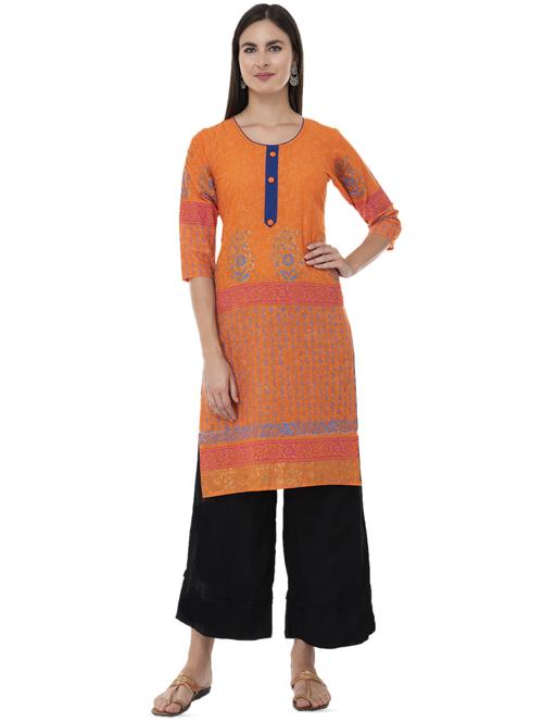 paisley printed straight kurta - 16745003 - Standard Image - 1