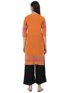 paisley printed straight kurta - 16745003 - Standard Image - 3