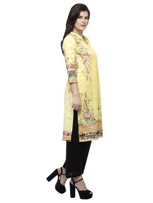 floral printed straight kurta - 16745008 - Standard Image - 2