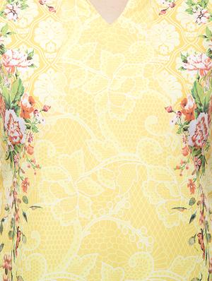 floral printed straight kurta - 16745008 - Standard Image - 4