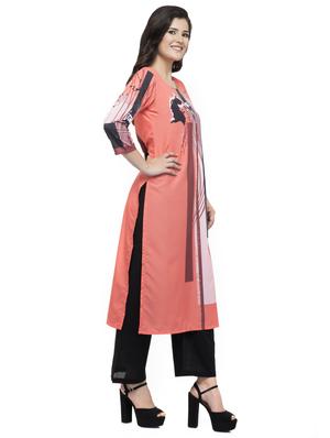 printed straight kurta - 16745010 - Standard Image - 2