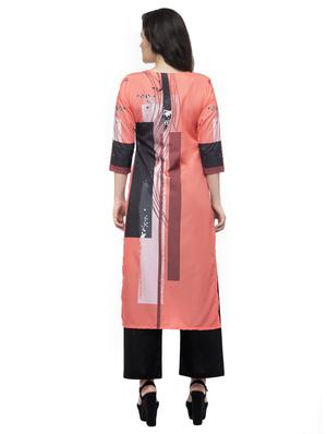 printed straight kurta - 16745010 - Standard Image - 3