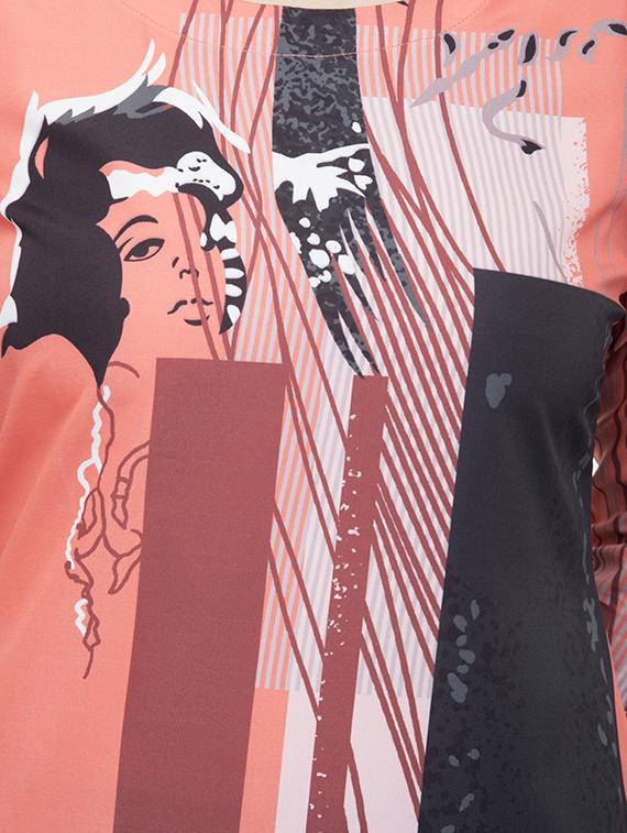 printed straight kurta - 16745010 - Zoom Image - 4