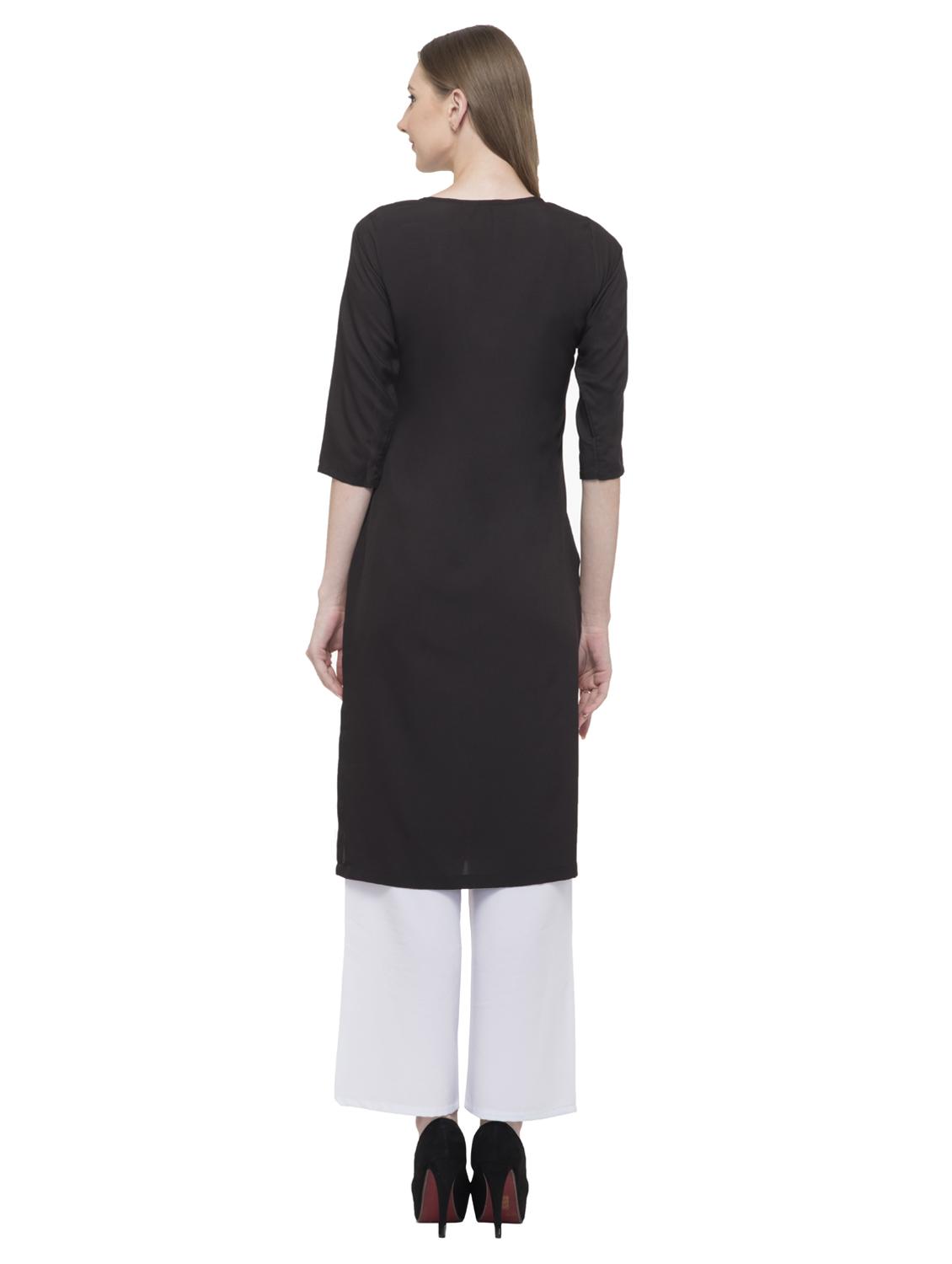 printed straight kurta - 16745013 - Zoom Image - 3