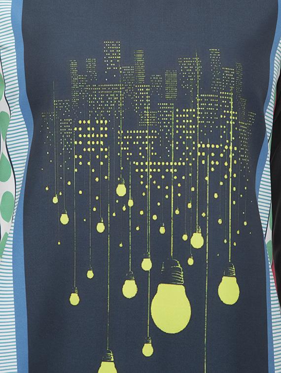 printed straight kurta - 16745013 - Zoom Image - 4
