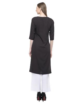 color block straight kurta - 16745018 - Standard Image - 3