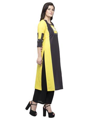 color block straight kurta - 16745020 - Standard Image - 2