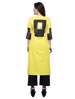 color block straight kurta - 16745020 - Standard Image - 3