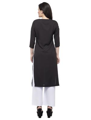 color block straight kurta - 16745021 - Standard Image - 3
