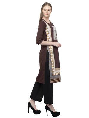 color block straight kurta - 16745024 - Standard Image - 2