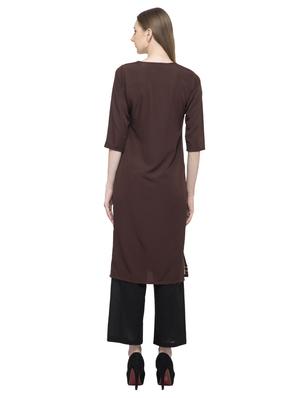 color block straight kurta - 16745024 - Standard Image - 3