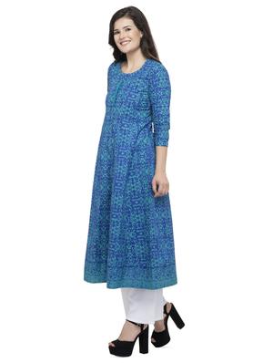 printed anarkali kurta - 16745030 - Standard Image - 2