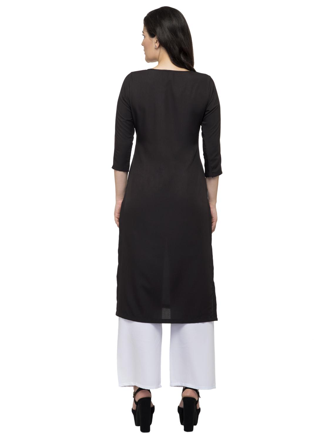 printed straight kurta - 16745034 - Zoom Image - 3