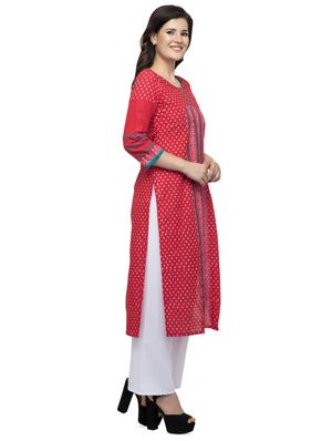 printed straight kurta - 16745038 - Standard Image - 2