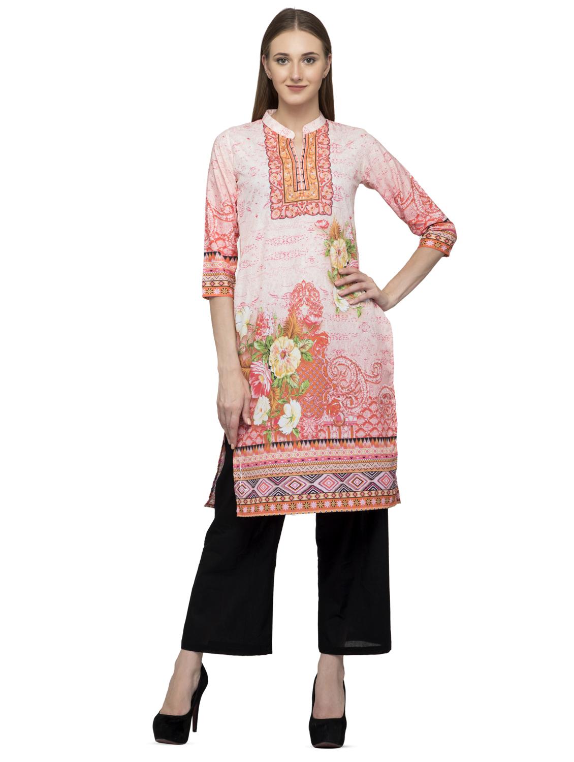 digital printed straight kurta - 16745041 - Zoom Image - 1