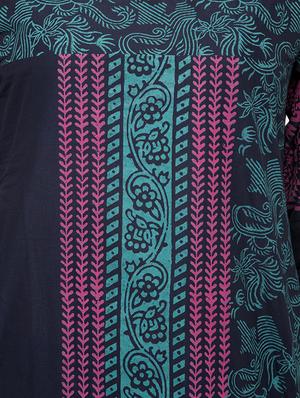 color block straight kurta - 16745047 - Standard Image - 4