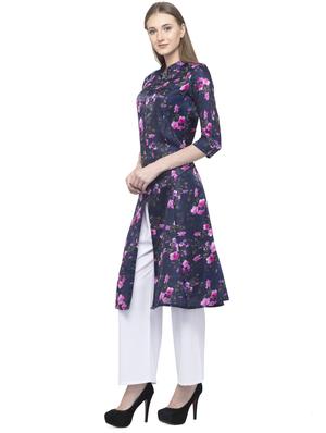 floral printed a-line kurta - 16745048 - Standard Image - 2