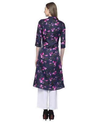 floral printed a-line kurta - 16745048 - Standard Image - 3