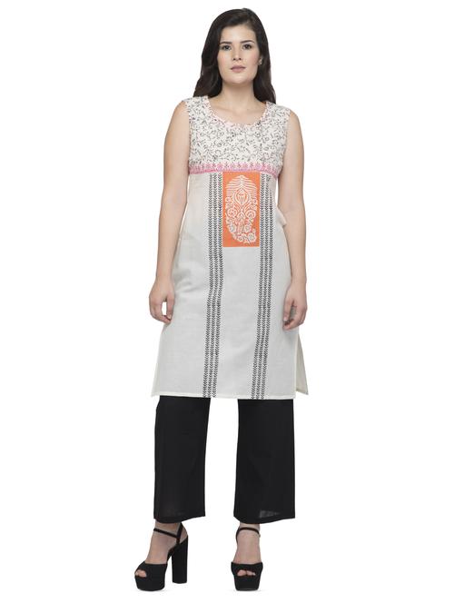 printed straight kurta - 16745050 - Standard Image - 1