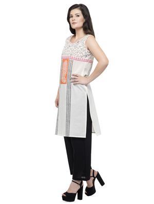 printed straight kurta - 16745050 - Standard Image - 2