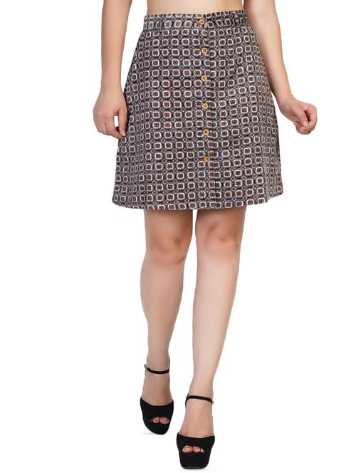 high rise a-line skirt - 16745060 - Standard Image - 1