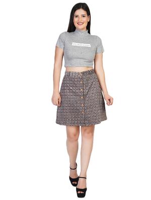 high rise a-line skirt - 16745060 - Standard Image - 4