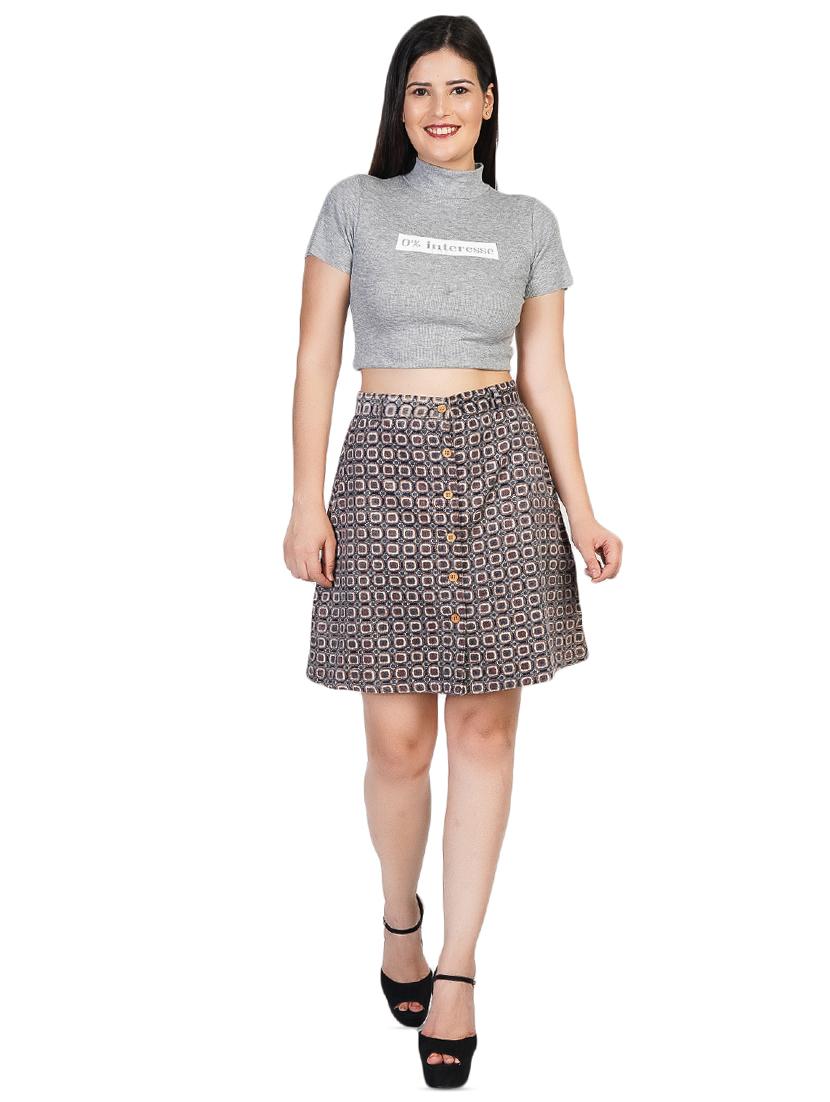 high rise a-line skirt - 16745060 - Zoom Image - 4