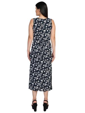 key hole neck floral maxi dress - 16745062 - Standard Image - 3
