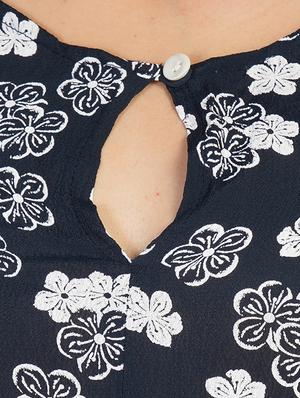 key hole neck floral maxi dress - 16745062 - Standard Image - 4