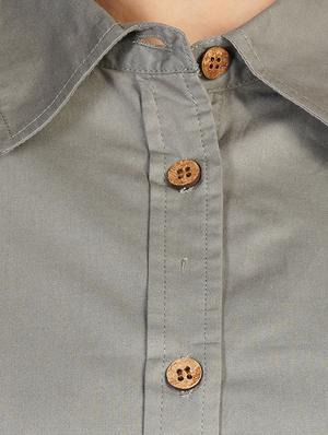 puff sleeved solid shirt - 16745065 - Standard Image - 5
