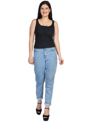 scoop neck solid top - 16745066 - Standard Image - 4