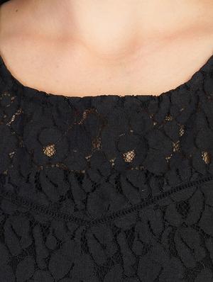 round neck laced top - 16745067 - Standard Image - 5