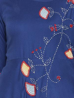 embroidered flared kurta - 16745263 - Standard Image - 4