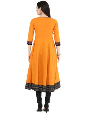embroidered flared kurta - 16745283 - Standard Image - 3