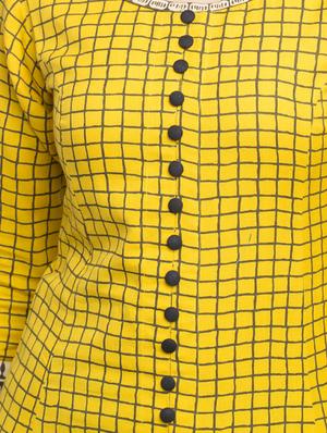 checkered flared kurta - 16745289 - Standard Image - 4