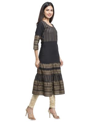 printed a-line kurta - 16745293 - Standard Image - 2