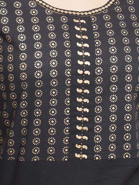 printed a-line kurta - 16745293 - Zoom Image - 4