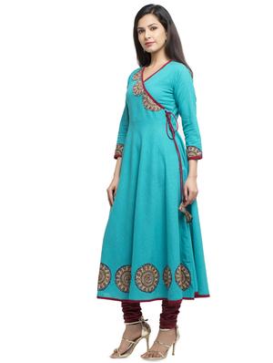 solid angrakha kurta - 16745296 - Standard Image - 2