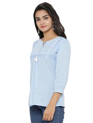 purist blue tassel tie up top - 16745446 - Standard Image - 2