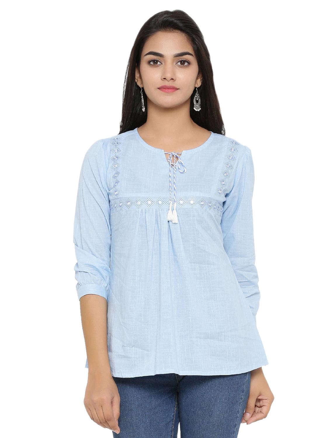 purist blue tassel tie up top - 16745446 - Zoom Image - 1