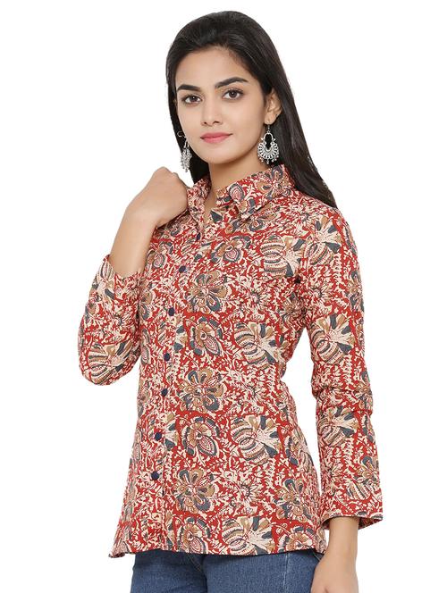long sleeved floral shirt - 16745463 - Standard Image - 1