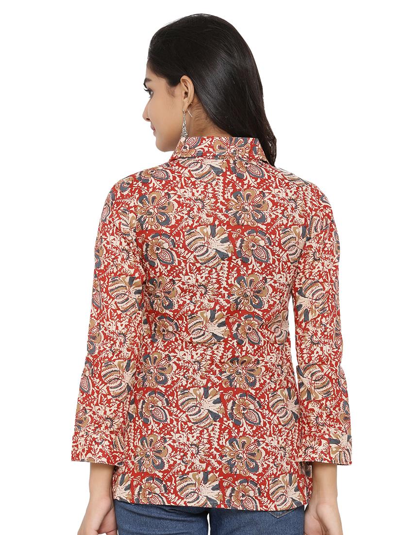 long sleeved floral shirt - 16745463 - Zoom Image - 3