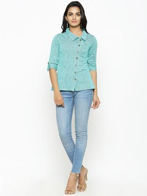 roll up sleeved striped shirt - 16745470 - Standard Image - 4