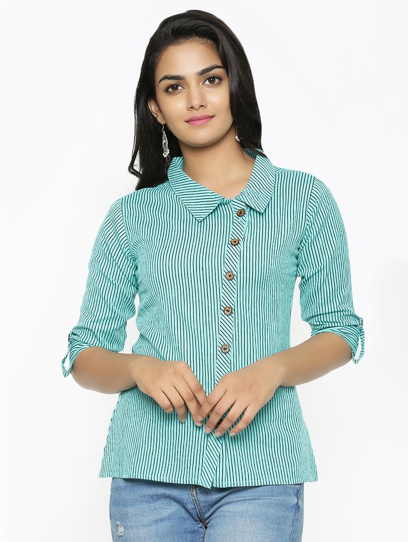 roll up sleeved striped shirt - 16745470 - Zoom Image - 1